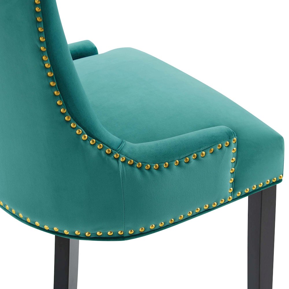 Marquis Performance Velvet Dining Chairs Set of 2. Picture 6
