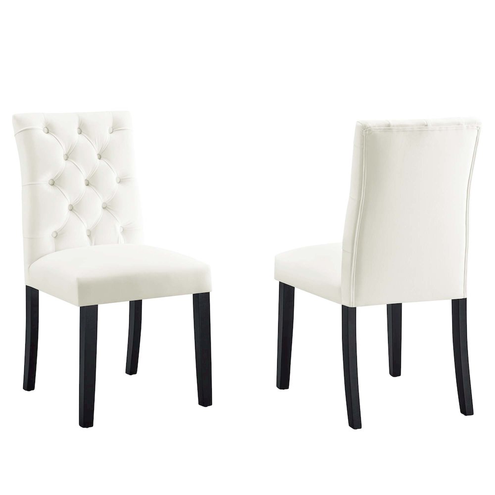 Duchess Performance Velvet Dining Chairs Set of 2. Picture 1