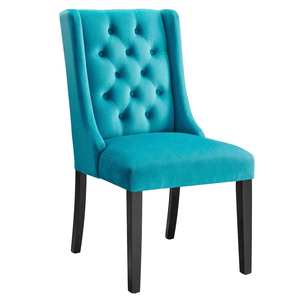 Baronet Performance Velvet Dining Chairs Set of 2. Picture 3