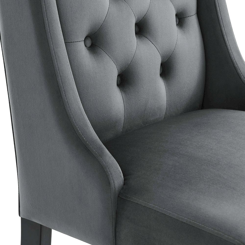 Baronet Performance Velvet Dining Chairs Set of 2. Picture 6