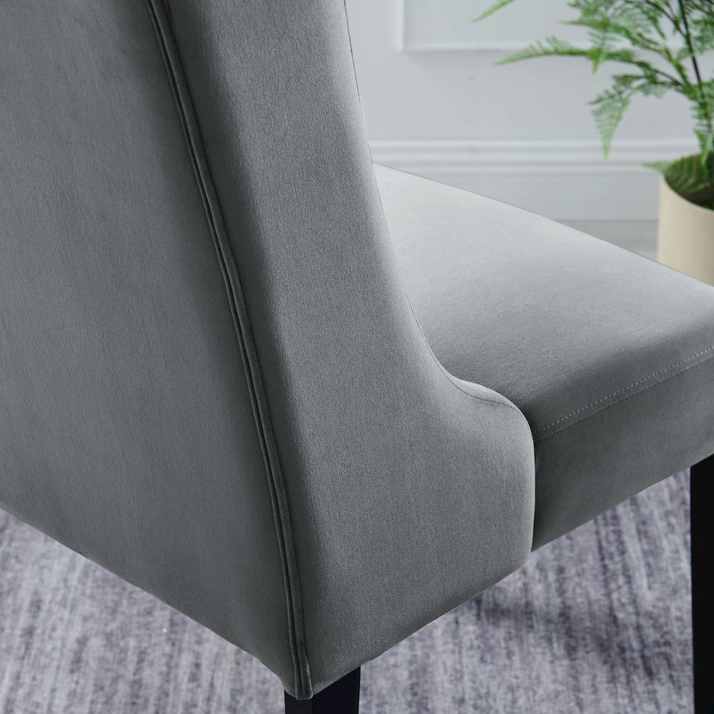 Baronet Performance Velvet Dining Chairs Set of 2. Picture 9