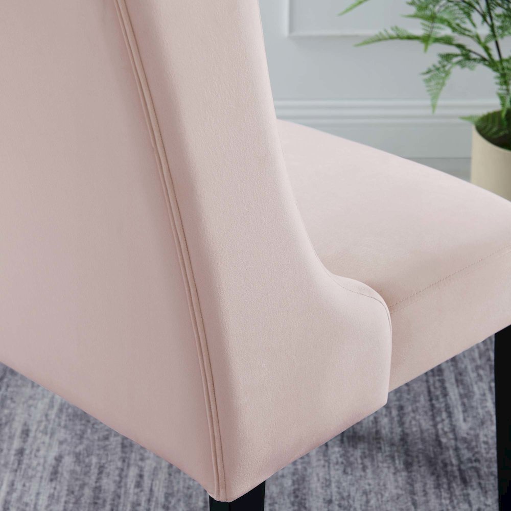 Baronet Performance Velvet Dining Chairs Set of 2. Picture 9