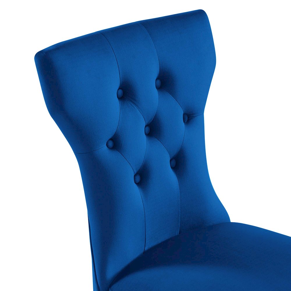 Silhouette Performance Velvet Dining Chairs Set of 2. Picture 6