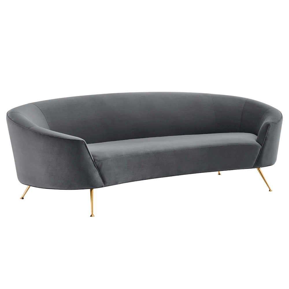 Marchesa Upholstered Performance Velvet Sofa. Picture 1