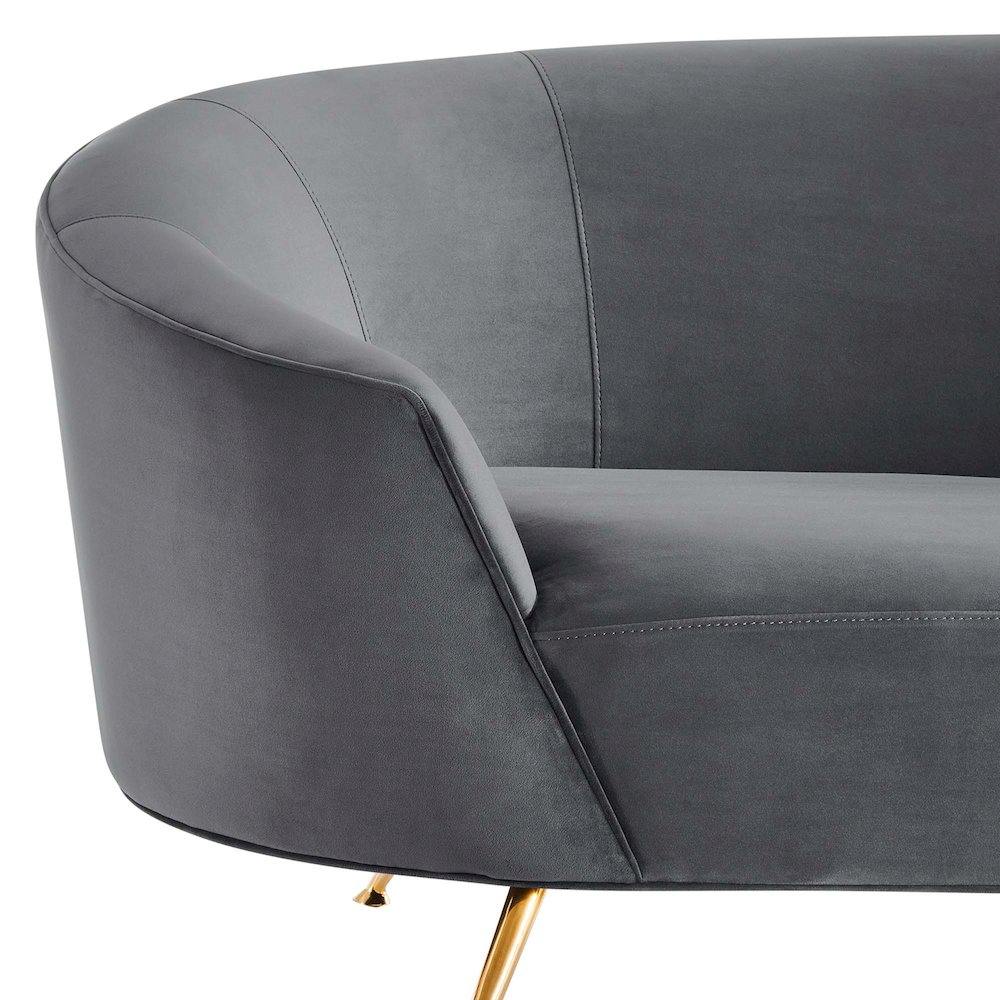 Marchesa Upholstered Performance Velvet Sofa. Picture 6