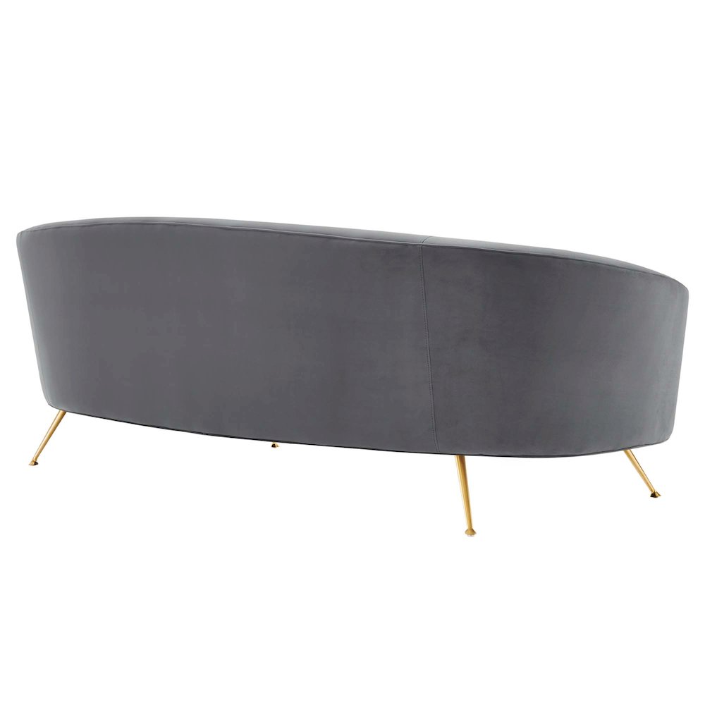 Marchesa Upholstered Performance Velvet Sofa. Picture 4