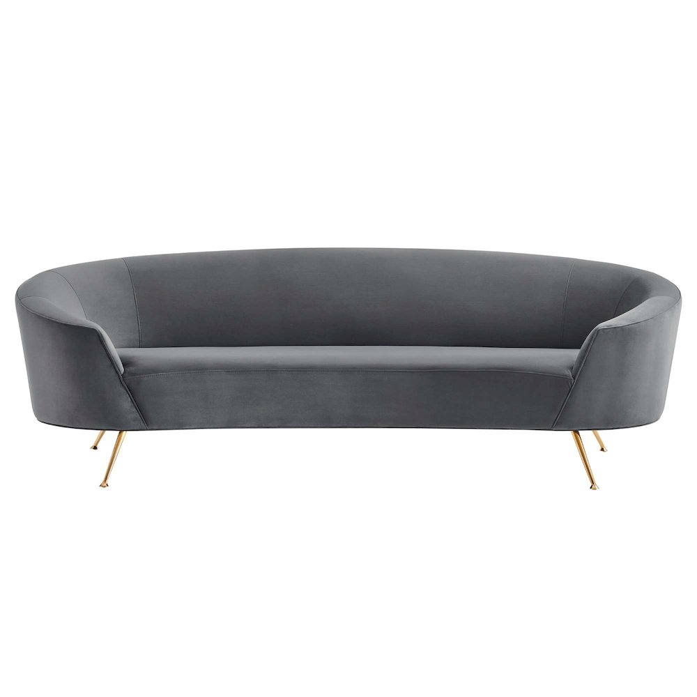 Marchesa Upholstered Performance Velvet Sofa. Picture 5