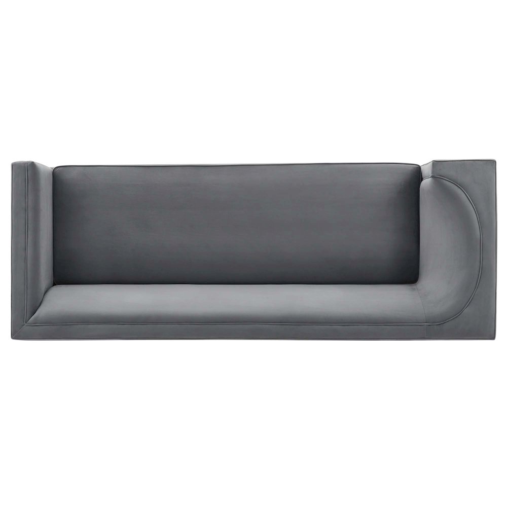 Eminence Upholstered Performance Velvet Sofa. Picture 7