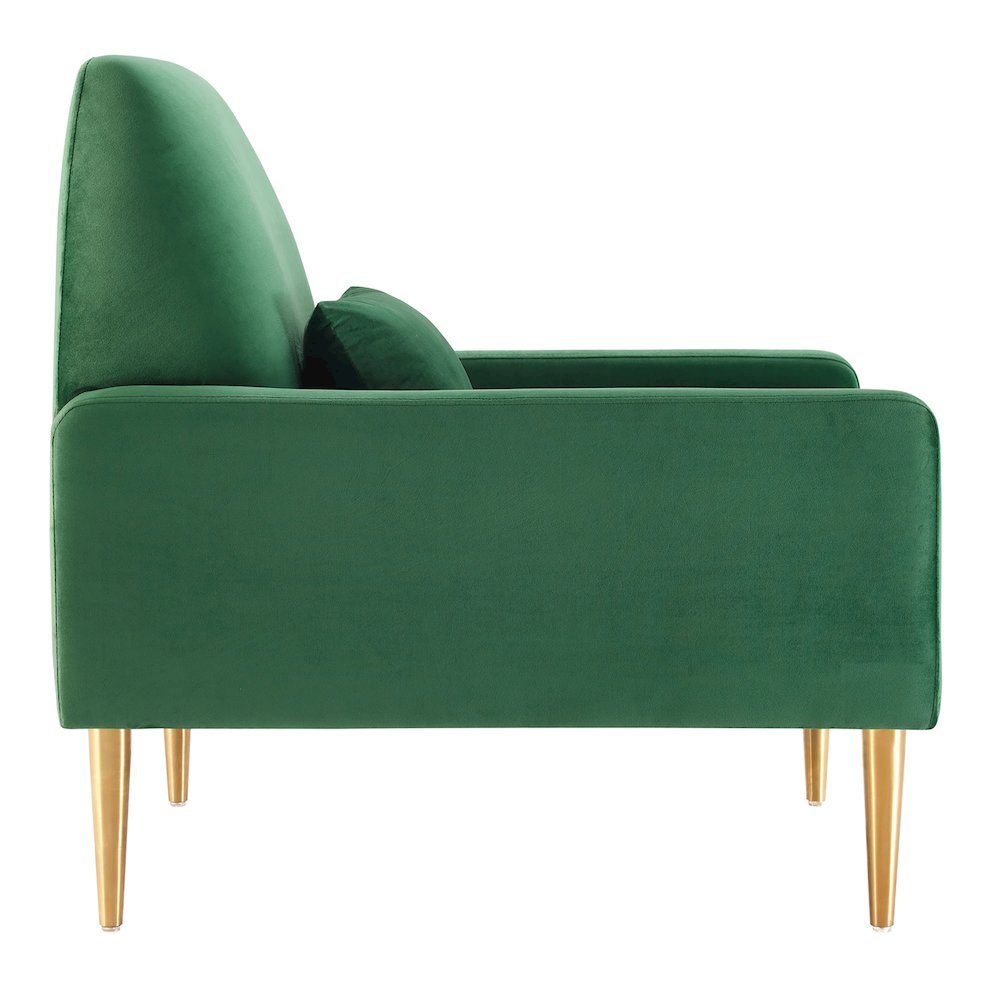 Liliana Performance Velvet Armchair. Picture 3