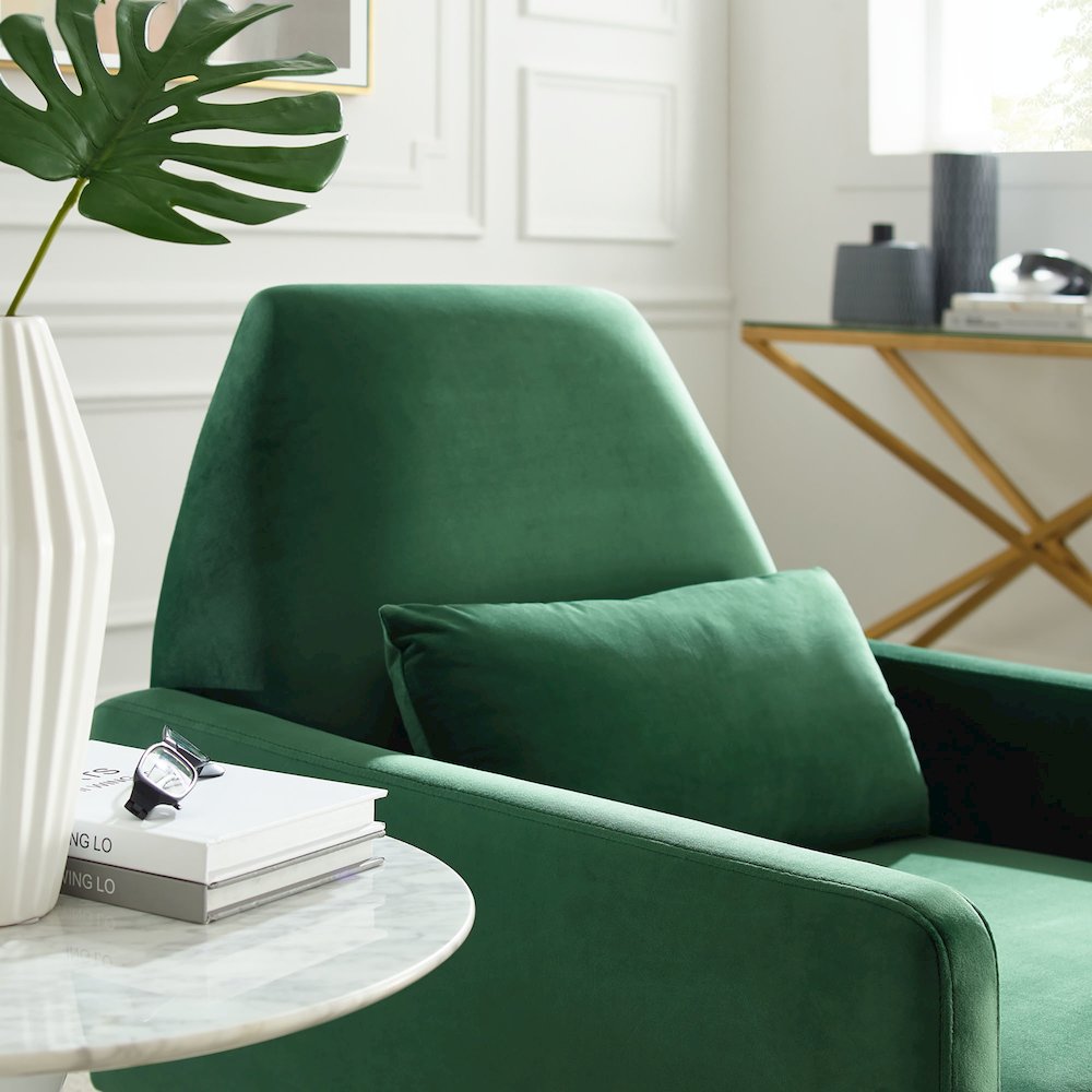 Liliana Performance Velvet Armchair. Picture 8