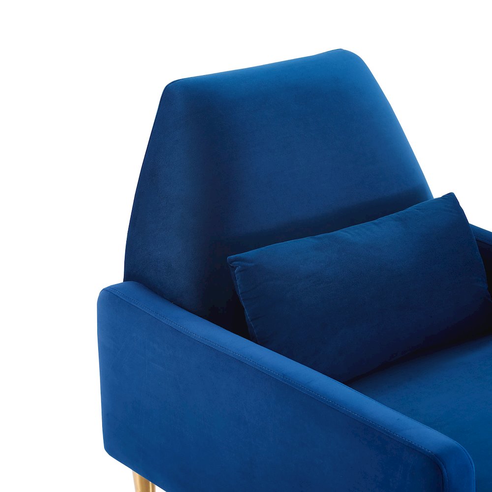Liliana Performance Velvet Armchair. Picture 4