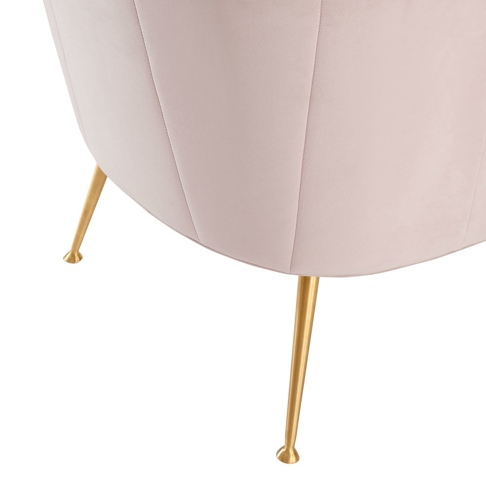 Veronica Channel Tufted Performance Velvet Armchair. Picture 5