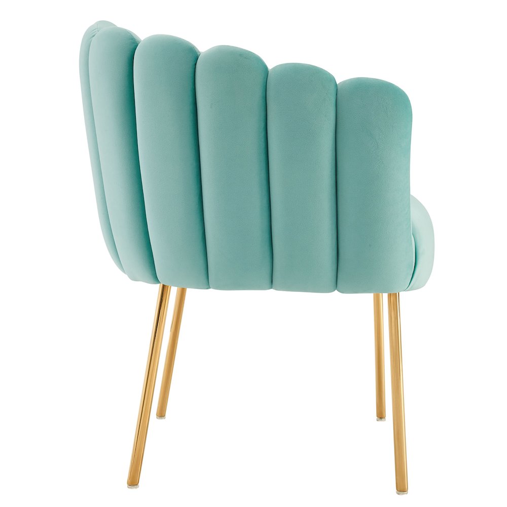 Sanna Channel Tufted Performance Velvet Armchair. Picture 3