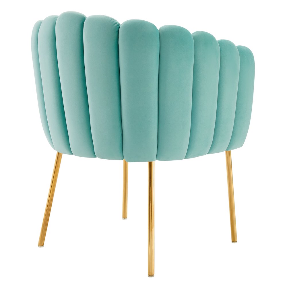 Sanna Channel Tufted Performance Velvet Armchair. Picture 5