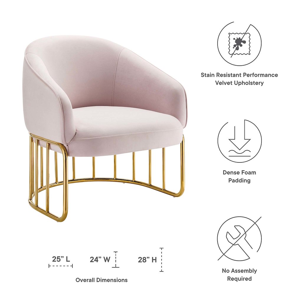 Legacy Performance Velvet Armchair. Picture 2