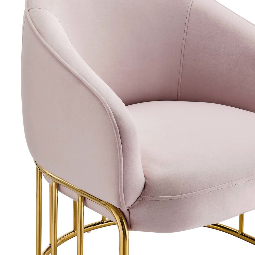 Legacy Performance Velvet Armchair. Picture 3