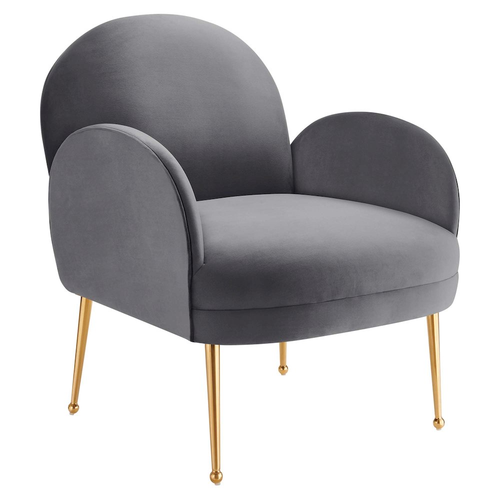 Transcend Performance Velvet Armchair. Picture 1