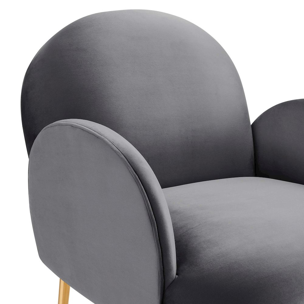 Transcend Performance Velvet Armchair. Picture 3