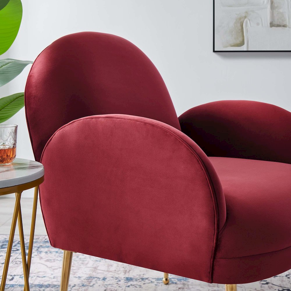 Transcend Performance Velvet Armchair. Picture 8