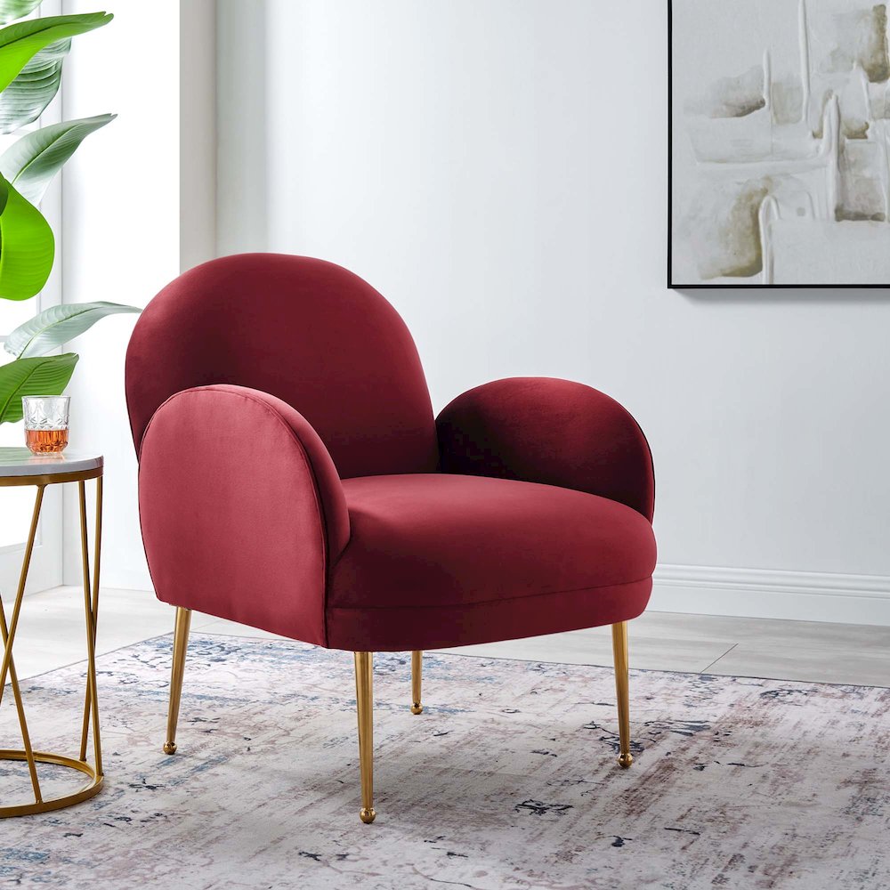 Transcend Performance Velvet Armchair. Picture 7