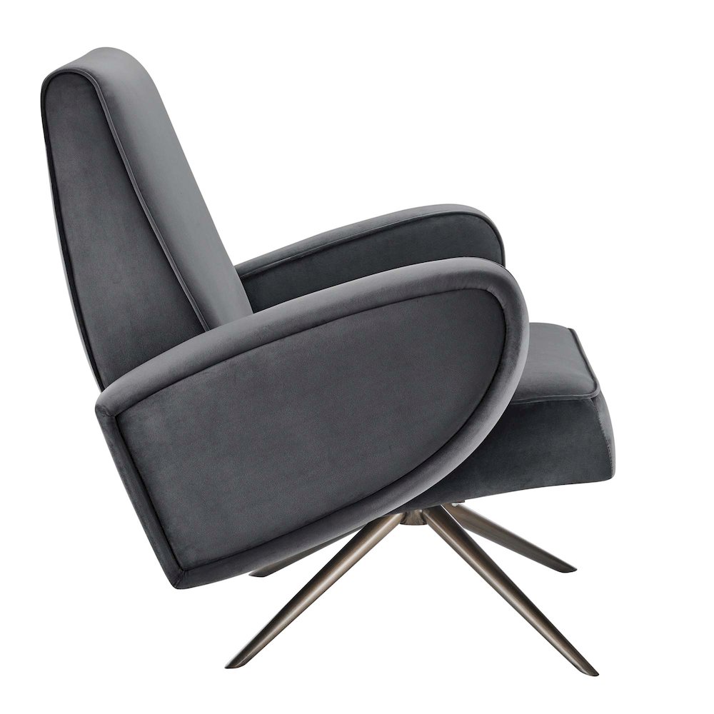 Superior Performance Velvet Swivel Chair. Picture 4