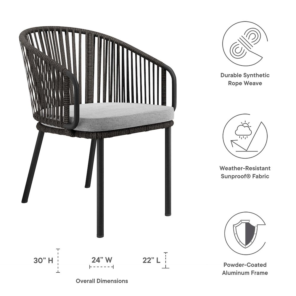 Harbor Outdoor Patio Armchair. Picture 2