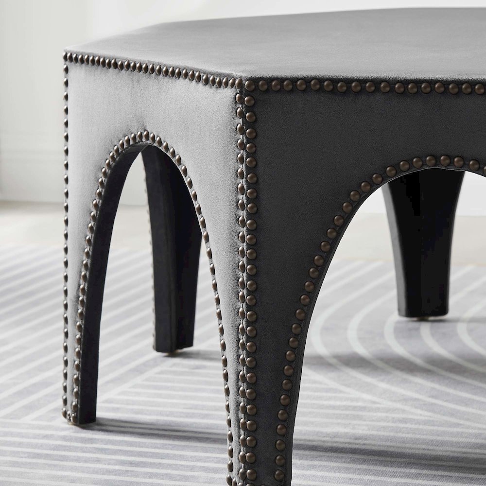 Victory Performance Velvet Ottoman. Picture 5
