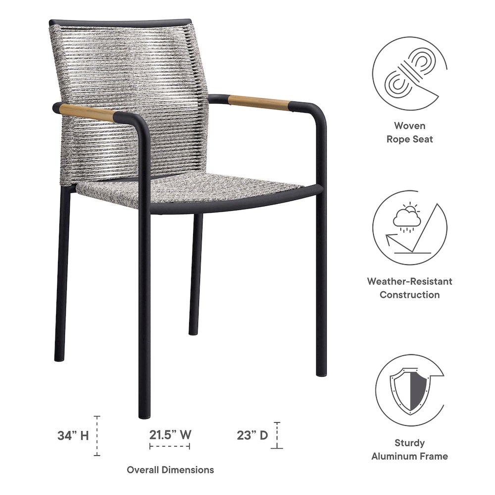 Serenity Outdoor Patio Armchairs Set of 2. Picture 2