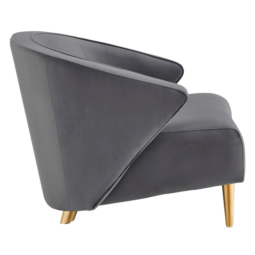 Odyssey Performance Velvet Armchair. Picture 4