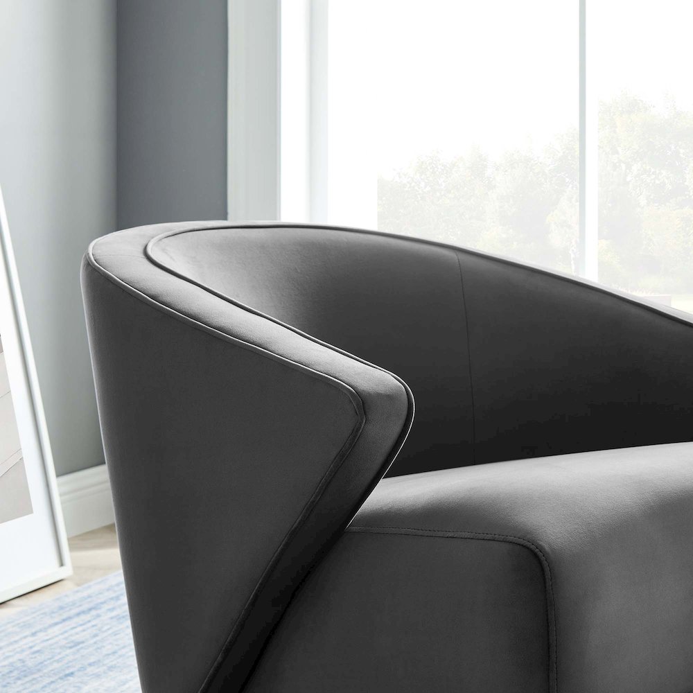 Odyssey Performance Velvet Armchair. Picture 8