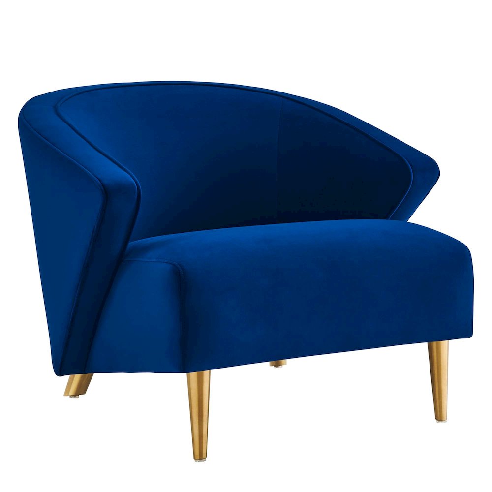 Odyssey Performance Velvet Armchair. Picture 1