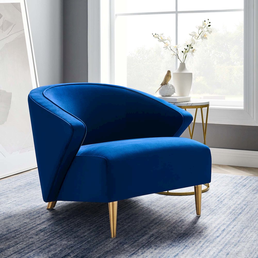Odyssey Performance Velvet Armchair. Picture 7