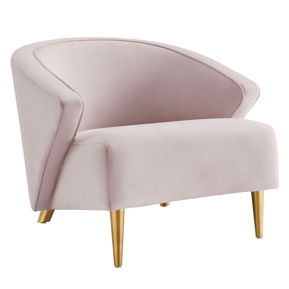 Odyssey Performance Velvet Armchair. Picture 1
