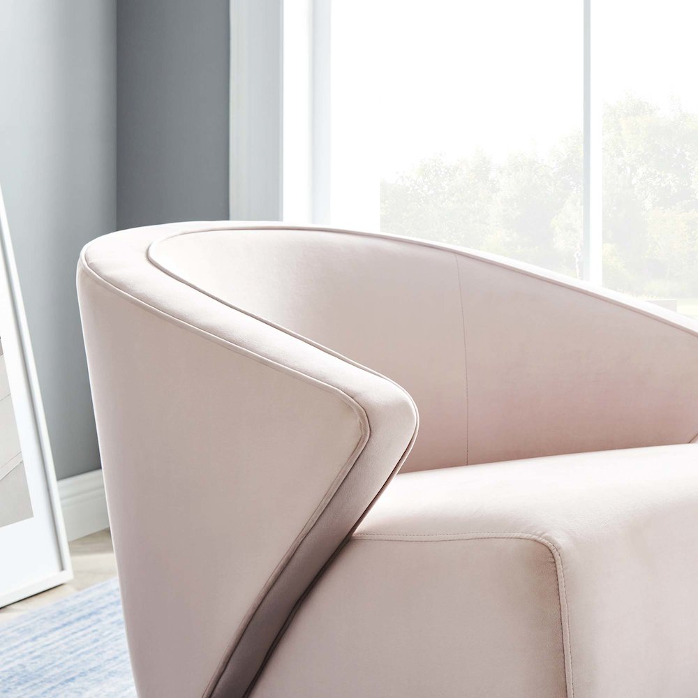 Odyssey Performance Velvet Armchair. Picture 8