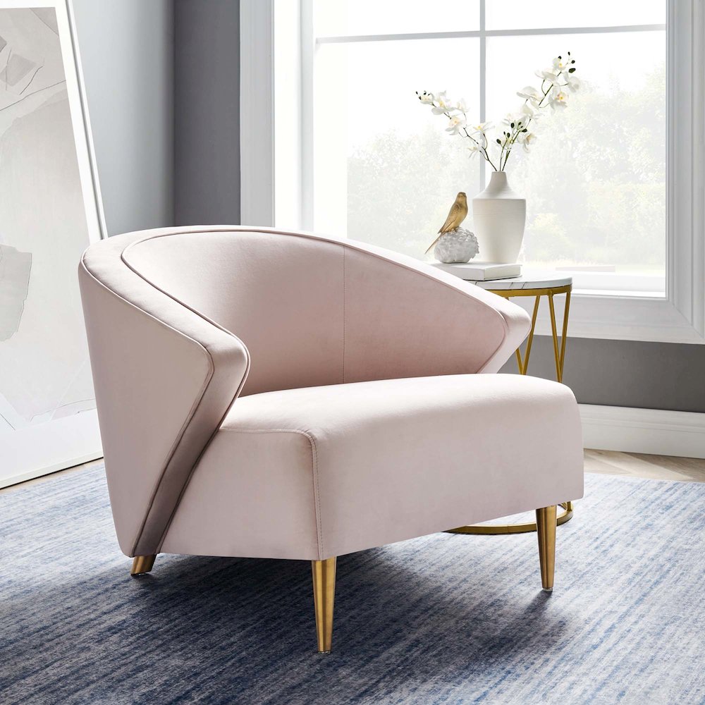 Odyssey Performance Velvet Armchair. Picture 7