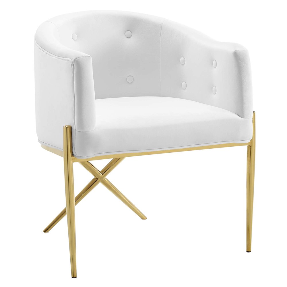 Savour Performance Velvet Accent Dining Armchair Set of 2. Picture 2