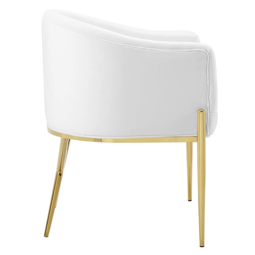 Savour Performance Velvet Accent Dining Armchair Set of 2. Picture 3