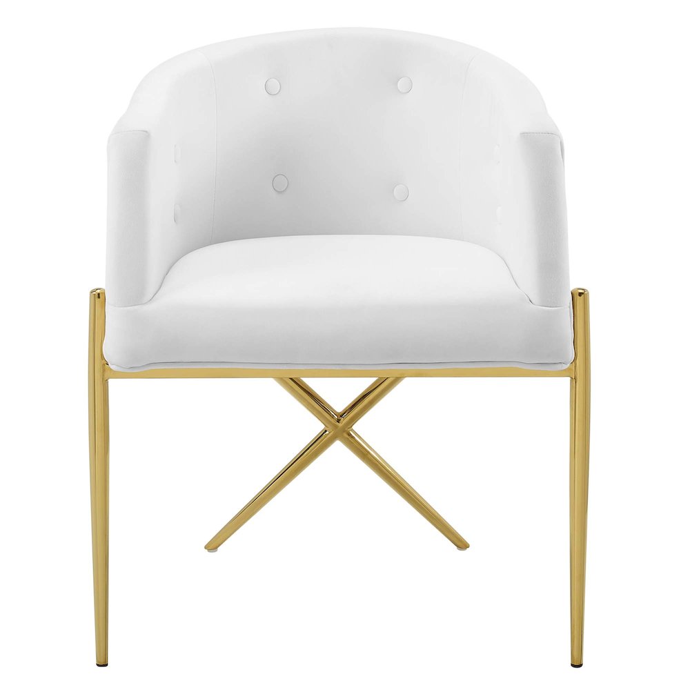Savour Performance Velvet Accent Dining Armchair Set of 2. Picture 5