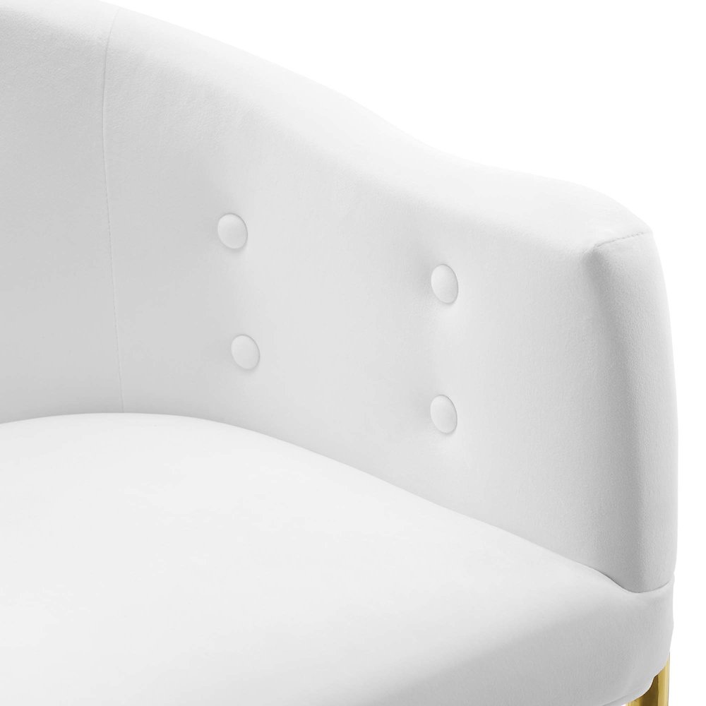 Savour Performance Velvet Accent Dining Armchair Set of 2. Picture 6