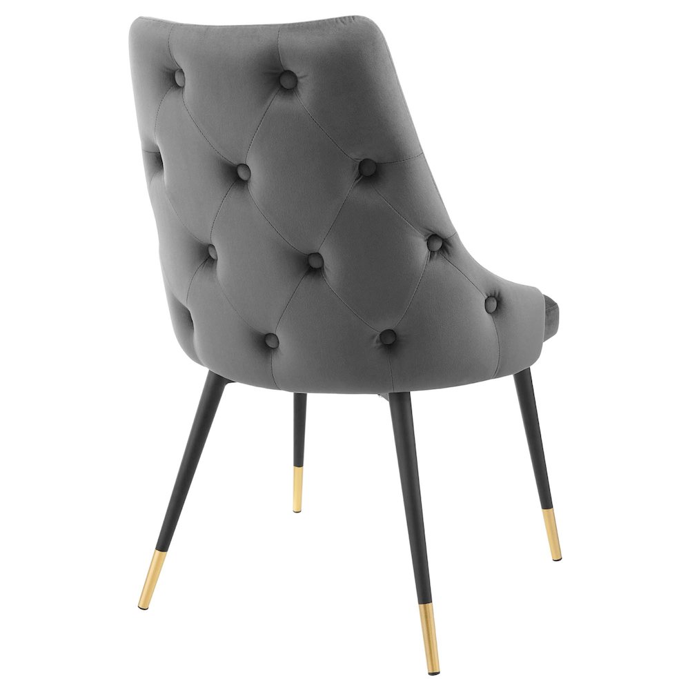 Adorn Performance Velvet Dining Side Chair Set of 2. Picture 4