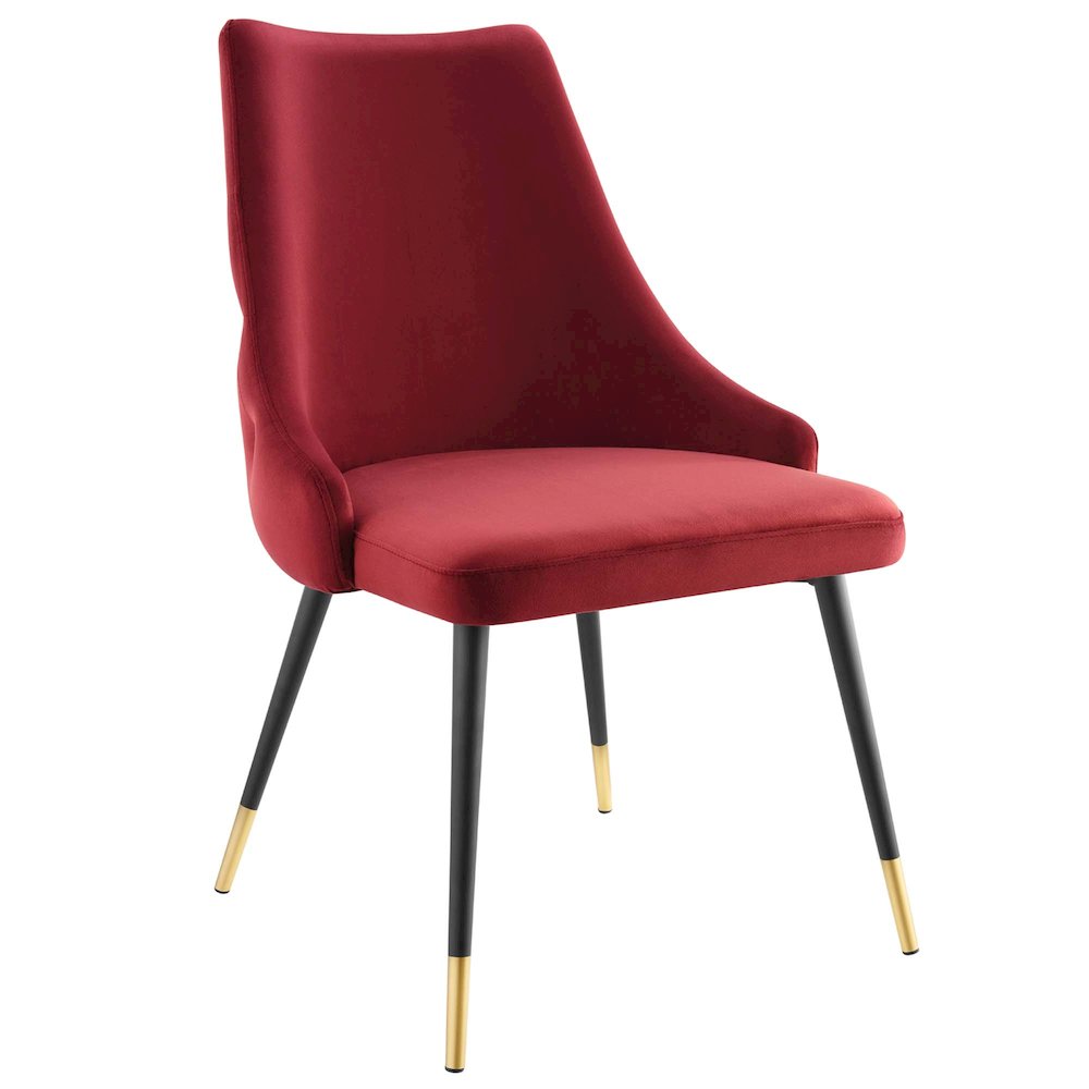 Adorn Performance Velvet Dining Side Chair Set of 2. Picture 2