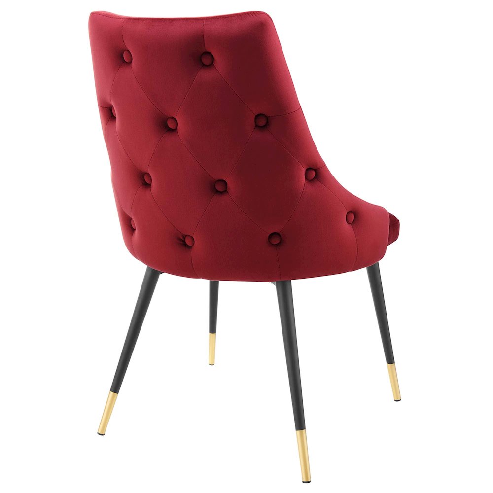 Adorn Performance Velvet Dining Side Chair Set of 2. Picture 4