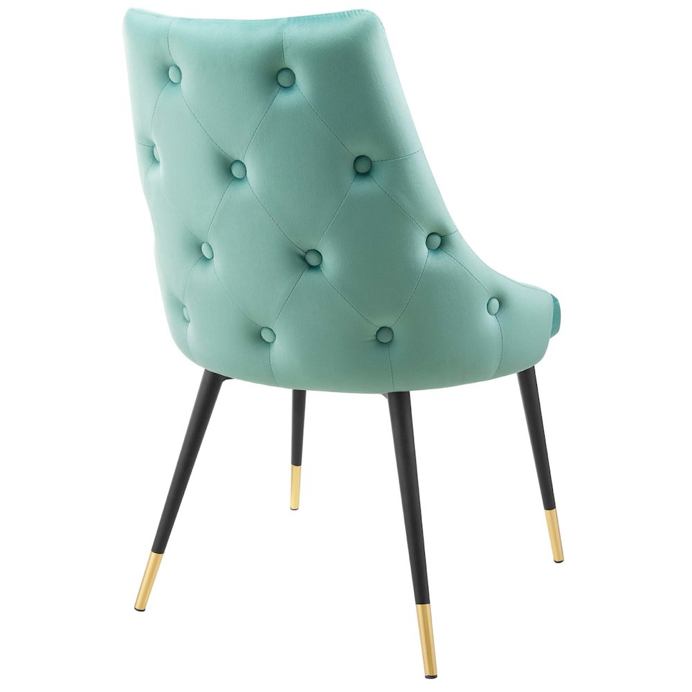 Adorn Performance Velvet Dining Side Chair Set of 2. Picture 4