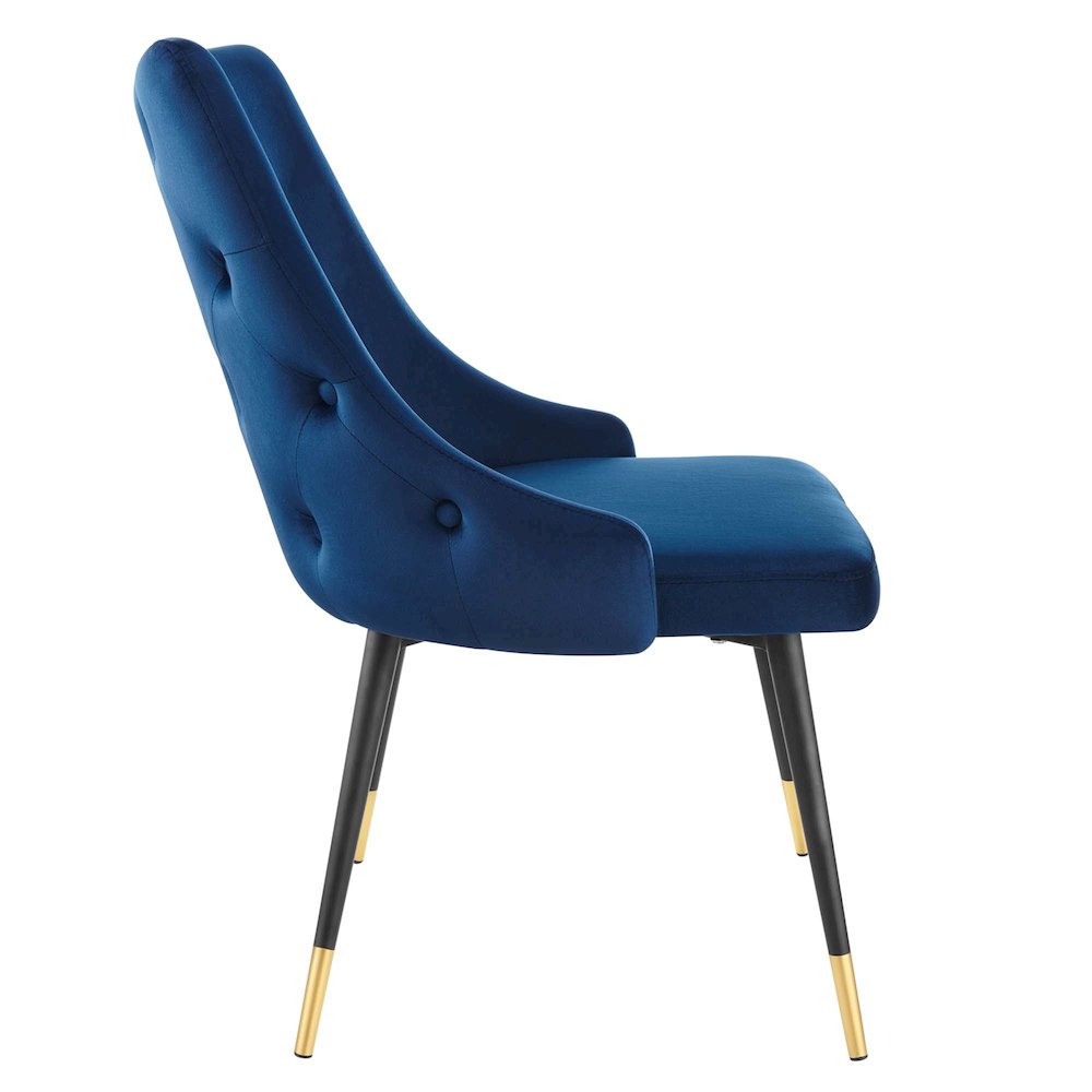 Adorn Performance Velvet Dining Side Chair Set of 2. Picture 3