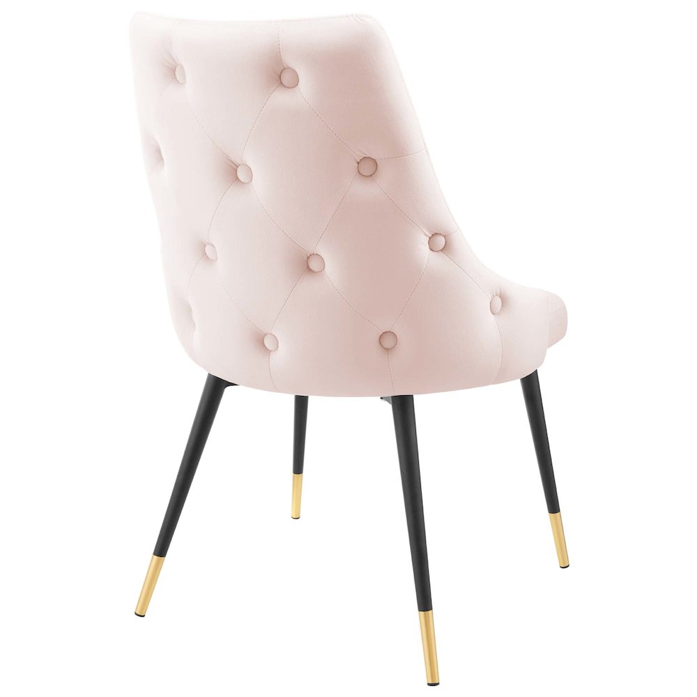 Adorn Performance Velvet Dining Side Chair Set of 2. Picture 4