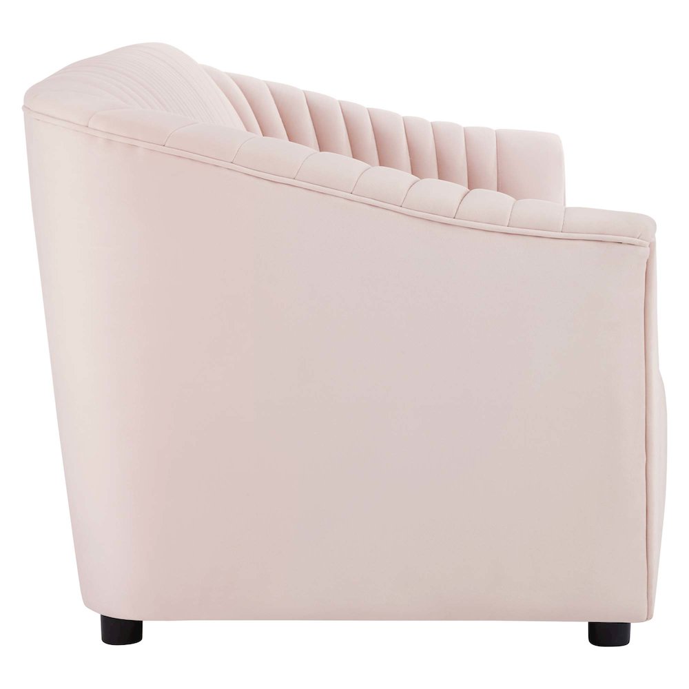 Announce Performance Velvet Channel Tufted Sofa. Picture 2