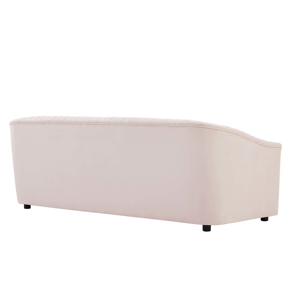 Announce Performance Velvet Channel Tufted Sofa. Picture 3