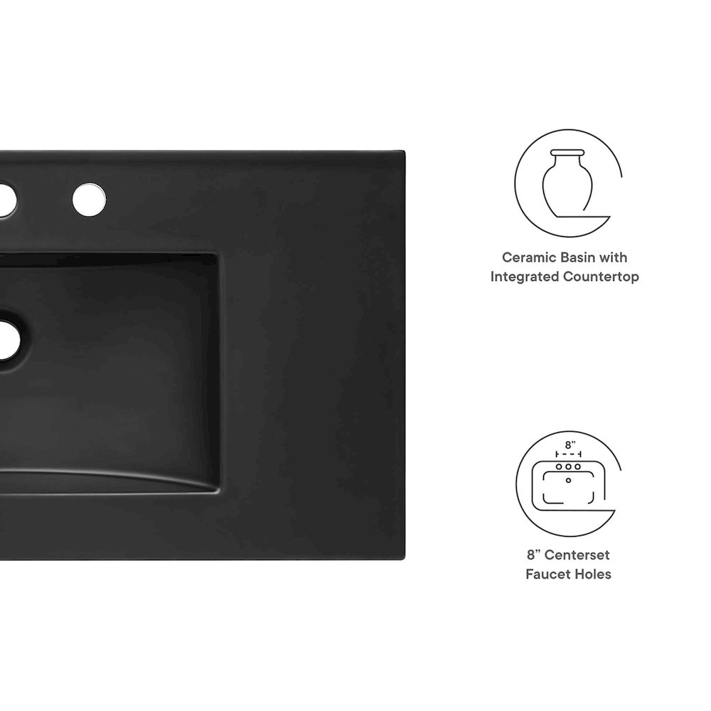Cayman 36" Bathroom Sink. Picture 2