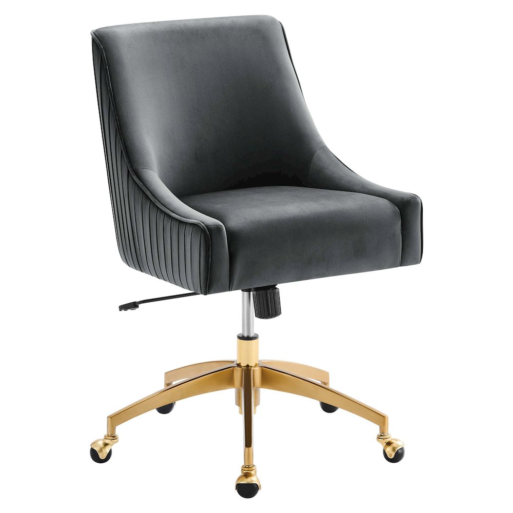 Discern Performance Velvet Office Chair. Picture 1