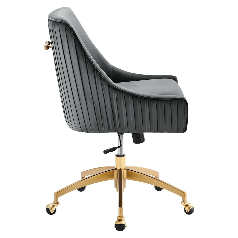 Discern Performance Velvet Office Chair. Picture 3